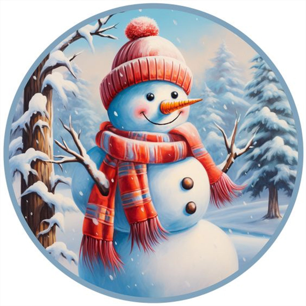 Diamond Painting - Full Round - snowman (30*30CM)