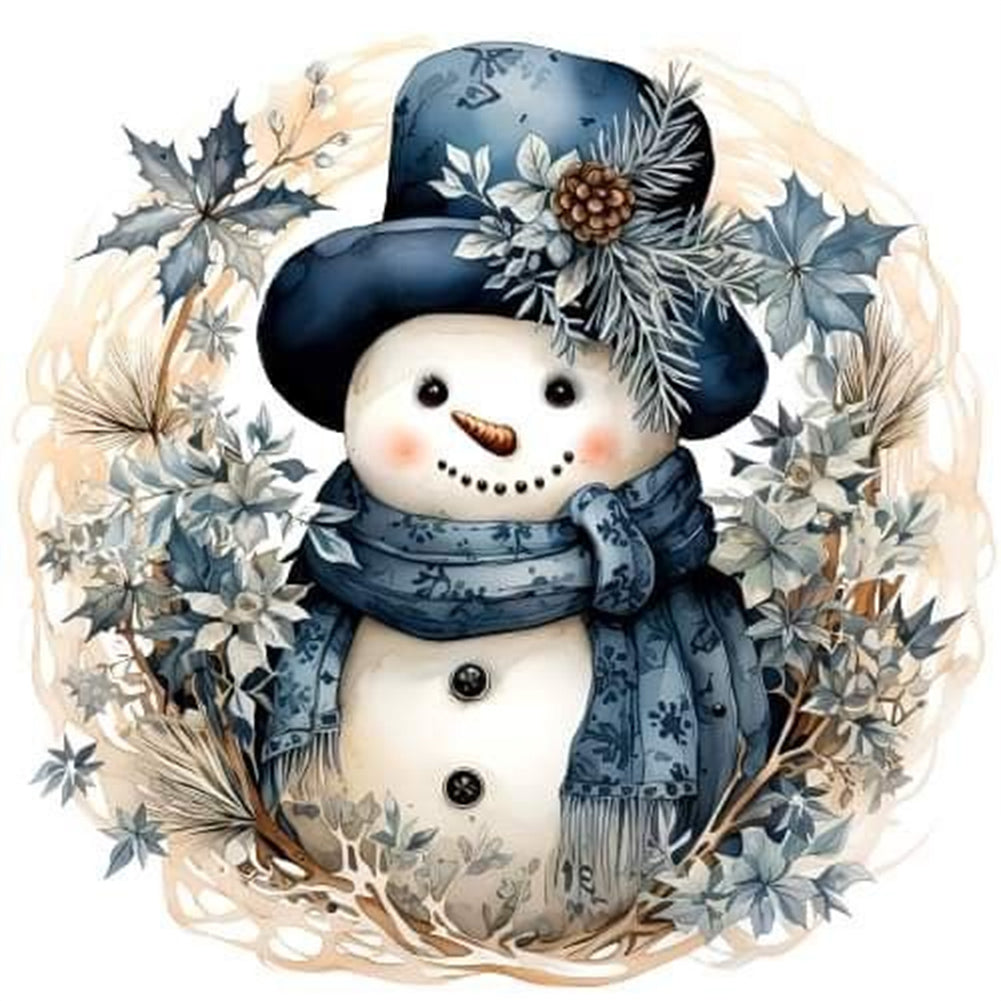 Diamond Painting - Full Round - snowman (30*30CM)