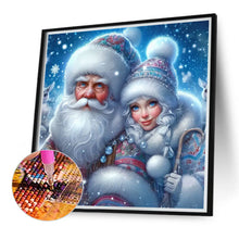 Load image into Gallery viewer, Diamond Painting - Full Round - Santa Claus and Snow Girl (40*40CM)
