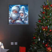 Load image into Gallery viewer, Diamond Painting - Full Round - Santa Claus and Snow Girl (40*40CM)
