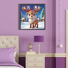 Load image into Gallery viewer, Diamond Painting - Full Round - Christmas deer (40*40CM)
