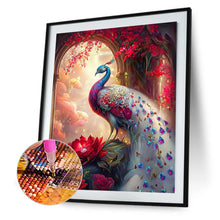 Load image into Gallery viewer, Diamond Painting - Full Round - Gorgeous peacock (30*40CM)

