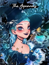 Load image into Gallery viewer, Diamond Painting - Full Round - blue hair girl (40*50CM)

