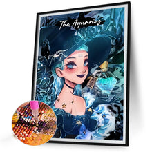 Load image into Gallery viewer, Diamond Painting - Full Round - blue hair girl (40*50CM)
