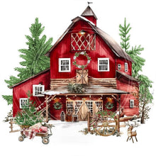 Load image into Gallery viewer, Diamond Painting - Full Round - christmas house (30*30CM)

