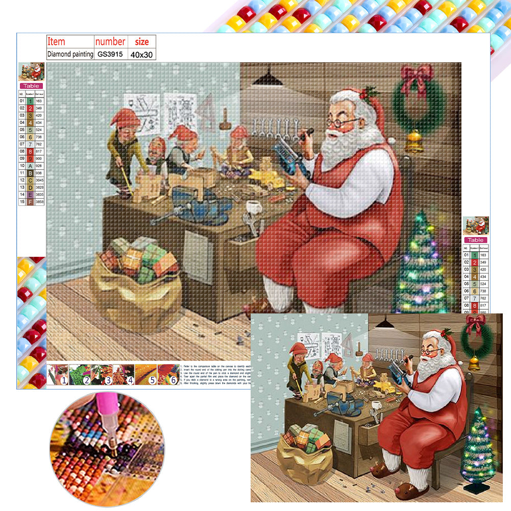 Diamond Painting - Full Square - Santa Claus (40*30CM)