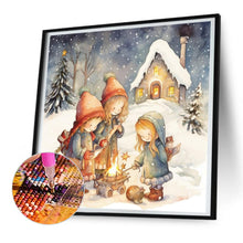 Load image into Gallery viewer, Diamond Painting - Full Round - outdoor firelight (30*30CM)

