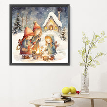 Load image into Gallery viewer, Diamond Painting - Full Round - outdoor firelight (30*30CM)
