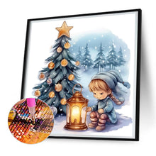 Load image into Gallery viewer, Diamond Painting - Full Round - Next to the Christmas tree (30*30CM)
