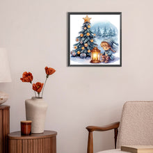 Load image into Gallery viewer, Diamond Painting - Full Round - Next to the Christmas tree (30*30CM)
