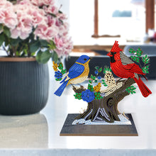 Load image into Gallery viewer, Wooden Beautiful BirdDiamond Painting Desktop Decor for Table Office Home Decor
