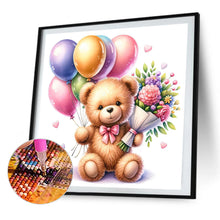 Load image into Gallery viewer, AB Diamond Painting - Full Round - balloon gift bear (40*40CM)
