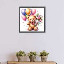 Load image into Gallery viewer, AB Diamond Painting - Full Round - balloon gift bear (40*40CM)
