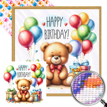 Load image into Gallery viewer, AB Diamond Painting - Full Round - balloon gift bear (40*40CM)
