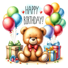 Load image into Gallery viewer, AB Diamond Painting - Full Round - balloon gift bear (40*40CM)
