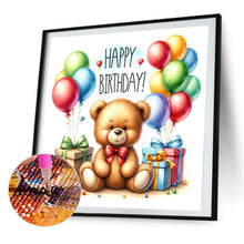 Load image into Gallery viewer, AB Diamond Painting - Full Round - balloon gift bear (40*40CM)
