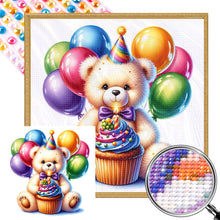 Load image into Gallery viewer, AB Diamond Painting - Full Round - balloon gift bear (40*40CM)
