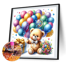 Load image into Gallery viewer, AB Diamond Painting - Full Round - balloon gift bear (40*40CM)
