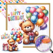 Load image into Gallery viewer, AB Diamond Painting - Full Round - balloon gift bear (40*40CM)
