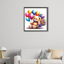 Load image into Gallery viewer, AB Diamond Painting - Full Round - balloon gift bear (40*40CM)
