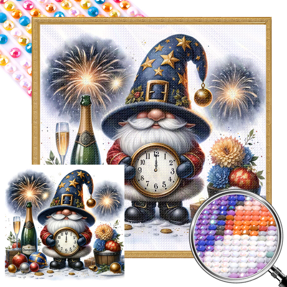 AB Diamond Painting - Full Round - New Year's Eve Goblin (40*40CM)