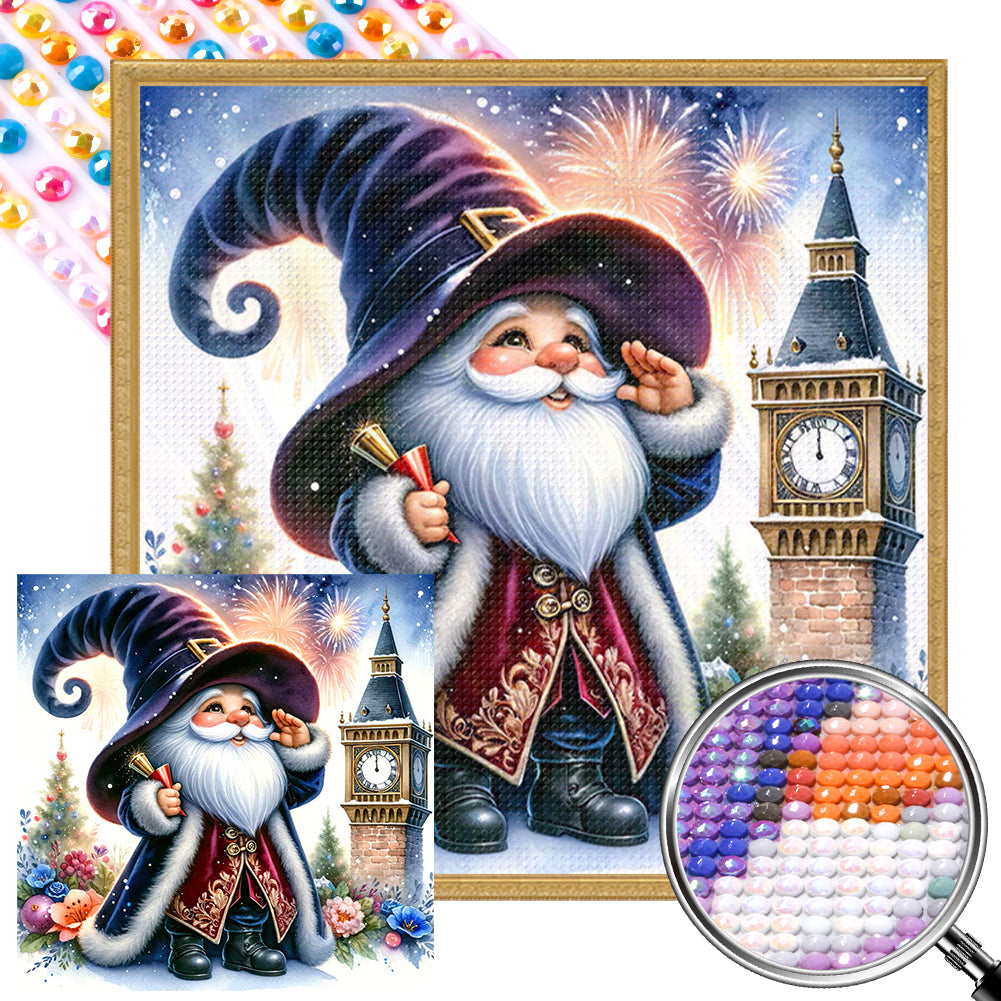 AB Diamond Painting - Full Round - New Year's Eve Goblin (40*40CM)