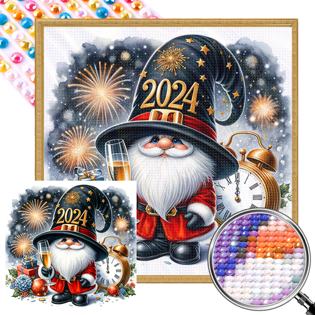 AB Diamond Painting - Full Round - New Year's Eve Goblin (40*40CM)