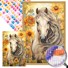 Load image into Gallery viewer, AB Diamond Painting - Full Round - sunflower horse (40*60CM)
