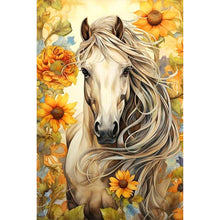 Load image into Gallery viewer, AB Diamond Painting - Full Round - sunflower horse (40*60CM)
