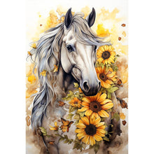 Load image into Gallery viewer, AB Diamond Painting - Full Round - sunflower horse (40*60CM)
