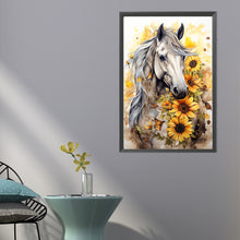Load image into Gallery viewer, AB Diamond Painting - Full Round - sunflower horse (40*60CM)
