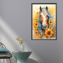 Load image into Gallery viewer, AB Diamond Painting - Full Round - sunflower horse (40*60CM)
