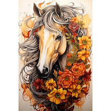 Load image into Gallery viewer, AB Diamond Painting - Full Round - sunflower horse (40*60CM)
