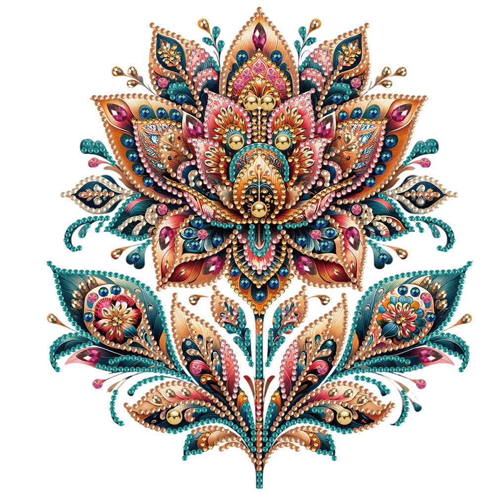 Diamond Painting - Partial Special Shaped - Gorgeous flowers (30*30CM)