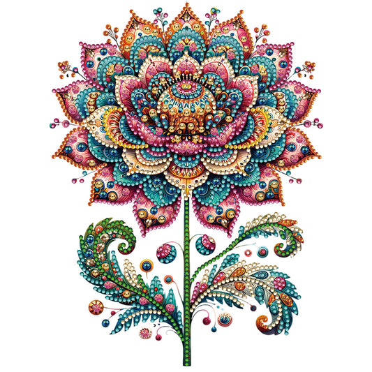 Diamond Painting - Partial Special Shaped - Gorgeous flowers (30*30CM)