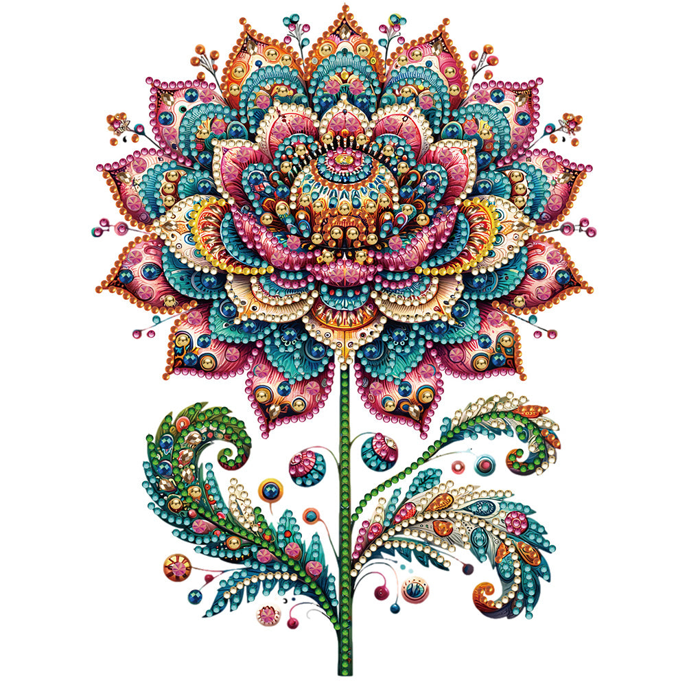 Diamond Painting - Partial Special Shaped - Gorgeous flowers (30*30CM)