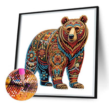 Load image into Gallery viewer, Diamond Painting - Partial Special Shaped - Gorgeous bear (30*30CM)

