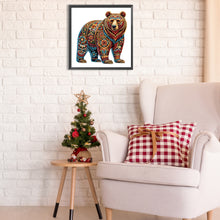 Load image into Gallery viewer, Diamond Painting - Partial Special Shaped - Gorgeous bear (30*30CM)
