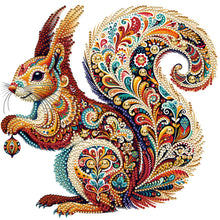 Load image into Gallery viewer, Diamond Painting - Partial Special Shaped - Gorgeous squirrel (30*30CM)
