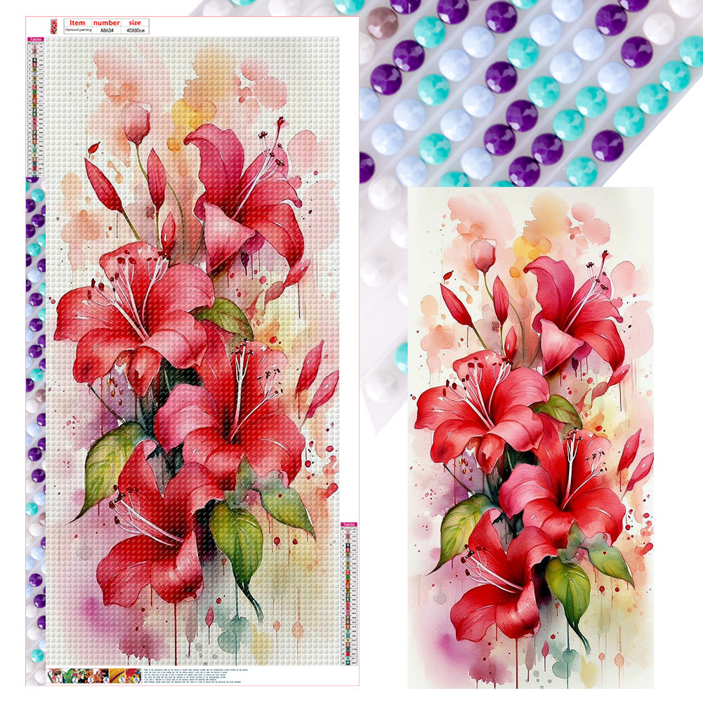 Diamond Painting - Full Round - hibiscus (40*80CM)