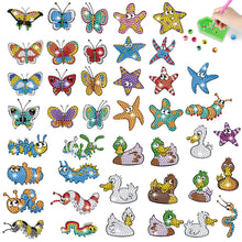 Load image into Gallery viewer, 26/30/35/38/42/43 PCS Cartoon Diamond Sticker Art Craft Diamond Painting Sticker
