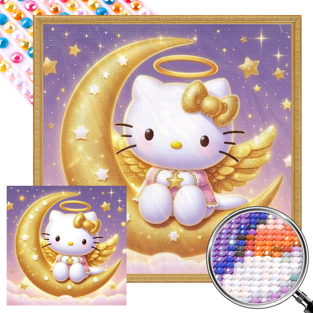 AB Diamond Painting - Full Round - hello kitty (40*40CM)