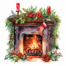 Load image into Gallery viewer, Diamond Painting - Full Round - fireplace (30*30CM)
