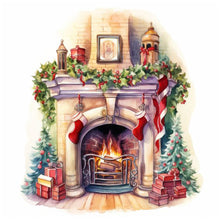Load image into Gallery viewer, Diamond Painting - Full Round - fireplace (30*30CM)
