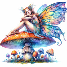 Load image into Gallery viewer, Diamond Painting - Full Round - mushroom fairy (30*30CM)
