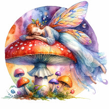 Load image into Gallery viewer, Diamond Painting - Full Round - mushroom fairy (30*30CM)
