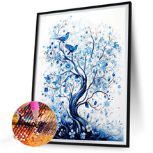 Load image into Gallery viewer, Diamond Painting - Full Round - blue flower tree (40*50CM)
