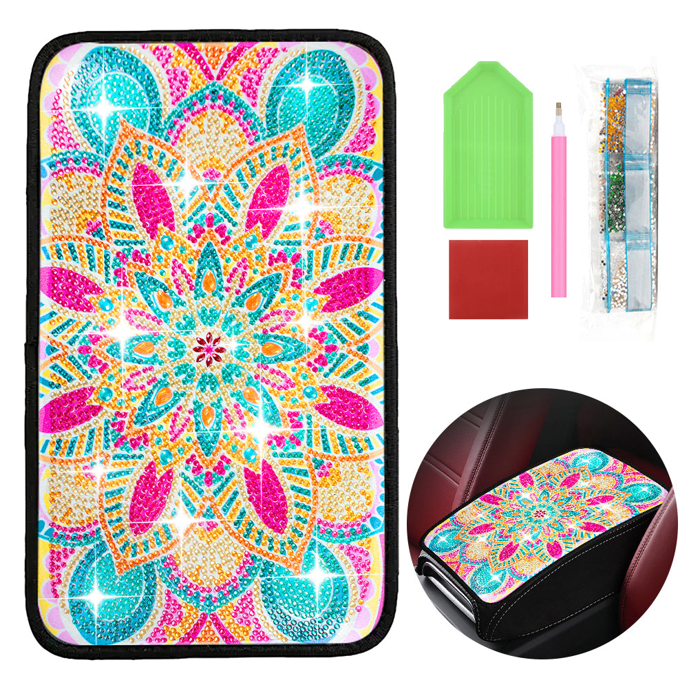 Mandala Diamond Painting Car Non-Slip Pad Diamond Painting Car Armrest Box Mat