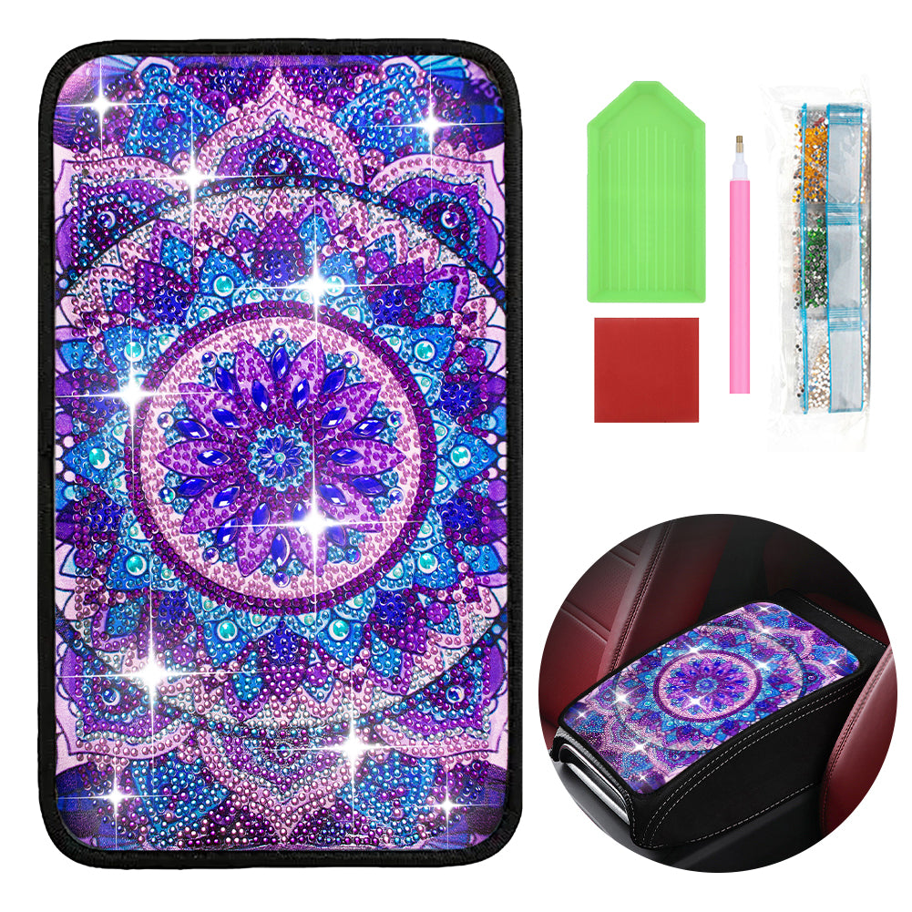 Mandala Diamond Painting Car Non-Slip Pad Diamond Painting Car Armrest Box Mat