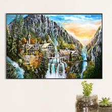 Load image into Gallery viewer, Diamond Painting - Full Round - landscape castle (60*40CM)
